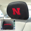 University of Nebraska Embroidered Head Rest Cover Set - 2 Pieces