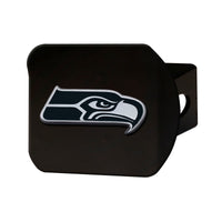 NFL - Seattle Seahawks  Black Metal Hitch Cover