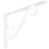 National Hardware White Steel Shelf Bracket 0.94 in. L 80 lb