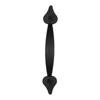 Acorn Rustic Traditional Spear Pull Spear Cabinet Pull Iron Black Black 1 pk