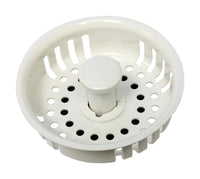 Plumb Pak 3-1/2 in. D Plastic Replacement Strainer Basket White