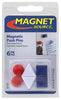 Magnet Source .625 in. L X .5 in. W Assorted Magnetic Push Pins 6 pc