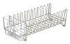 iDesign Classico 12.5 in. L X 5.5 in. W X 4 in. H Clear/Silver Plastic/Stainless Steel Dish Drainer