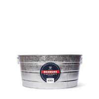 Behrens Rust Resistant Hot Dipped Galvanized Round Tub 17 gal. with Side Drop Handles