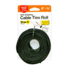 Wrap-It Storage 8 in. L Black Nylon Cable Ties Roll