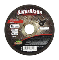 Gator 4-1/2 in. D X 7/8 in. Aluminum Oxide Metal Cut-Off Blade 1 pc