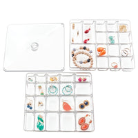 iDesign Linus 2.75 in. H X 7.75 in. W X 8.75 in. D Plastic Jewelry Tray