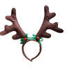 Dyno Brown Felt Christmas Antlers 11.9 L x 12.3 H x 11.9 W in. with Bows Headband