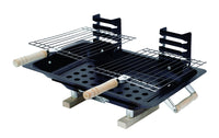 Marsh Allen Hibachi Black Steel Charcoal Table Top Grill 79 H x 15 W x 17 D in.