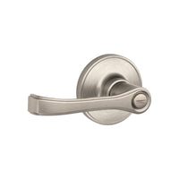 Schlage Torino Satin Nickel Bed and Bath Lever Right or Left Handed