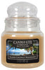 Candle-Lite Beige High Fragrance Smooth Wax Island Coconut Mahogany Scent Candle 3 oz. (Pack of 12)