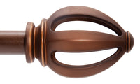 Kenney Rustic Copper Copper Fast Fit Lucas Curtain Rod 42 in. L X 120 in. L