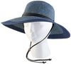 Sloggers Braided Women's Sun Hat Blue/Grey M