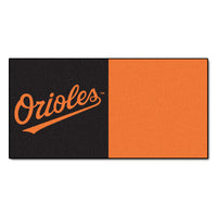 MLB - Baltimore Orioles Script Team Carpet Tiles - 45 Sq Ft.