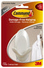 3M Command Medium Plastic Hook 3-1/4 in. L 1 pk (Pack of 4)