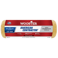 Wooster American Contractor Knit 1/2 in. x 9 in. W Regular Paint Roller Cover 1 pk (Pack of 12)