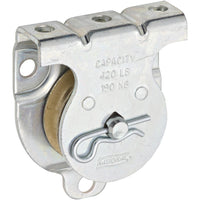 3219BC 1-1/2"  Wall / Ceiling Mount Single Pulley, Waterproof - Zinc Plated