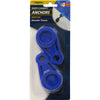 Cargoloc 82472 Blue Snap On Tarp Anchors (Pack of 4)