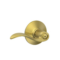 Schlage Accent Satin Brass Bed and Bath Lever Right or Left Handed