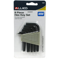 Allied Metric Hex Key Set 8 pc