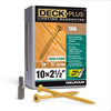 Deck Plus No. 10  x 2-1/2 in. L Star Flat Head Exterior Deck Screws 1 lb.