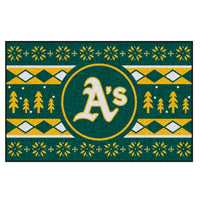 MLB - Oakland Athletics Holiday Sweater Rug - 19in. x 30in.