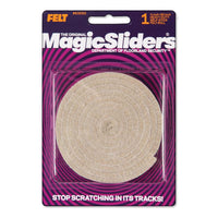 Magic Sliders Felt Self Adhesive Heavy Duty Roll Oatmeal Rectangle 60 in. W X 1/2 in. L (Pack of 6)