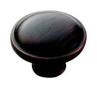 Amerock Allison Round Cabinet Knob 1-1/4 in. D 15/16 in. Oil Rubbed Bronze 1 pk