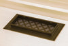 Steelcrest Designer 10 X 4 Floor Oil-Rubbed Bronze Supply Vent Cover With Air-Volume Damper & No Face Mounting Screw Holes