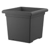 HC Companies 13.25 in. H X 15.5 in. W X 15.5 in. D Plastic Accent Planter Black