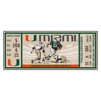 University of Miami Ticket Runner Rug - 30in. x 72in.