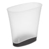 Sterilite 2.4 gal Clear Polypropylene Slim Wastebasket (Pack of 6)