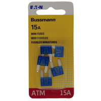 Bussmann 15 amps ATM Blade Fuse (Pack of 5)