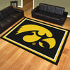 University of Iowa 8ft. x 10 ft. Plush Area Rug