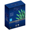 Celebrations Blue LED Mini Green 100 ct String Christmas Lights 24.5 ft.