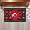 University of Utah Holiday Sweater Rug - 19in. x 30in.