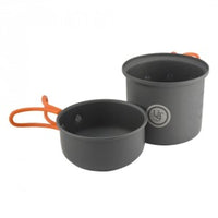 UST Brands Solo Gray/Orange Cookware Set 2 pc.