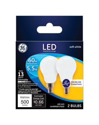 GE A15 LED Bulb Soft White 60 Watt Equivalence (Pack of 6)