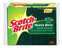 Scotch-Brite Heavy Duty Sponge For Pots and Pans 4.5 in. L 6 pk