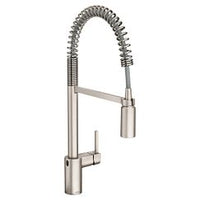 Spot resist stainless one-handle high arc pulldown kitchen faucet