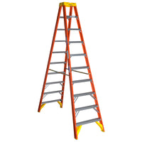 Werner 10 ft. H Fiberglass Step Ladder Type IA 300 lb. capacity