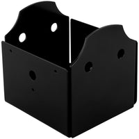 1220VP 5" x 5-1/2" x 5-5/8" Hartley Post Base - Black