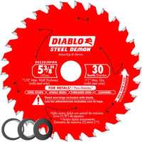 Diablo Steel Demon 5-3/8 in. Dia. x 20 mm Carbide Circular Saw Blade 30 teeth 1 pk