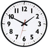 Westclox 13.75 in. L X 13.75 in. W Indoor Analog Wall Clock Plastic Black/White