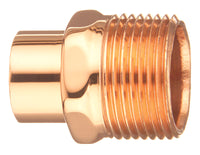 Mueller Streamline 1/2 In. Copper  X 1/2 In. Dia. Mpt Copper Street Adapter