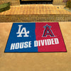 MLB House Divided - Dodgers / Angels House Divided Rug