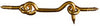 National Hardware Gold Solid Brass 2 in. L Hook and Eye 1 pk