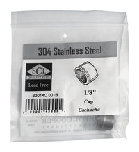 Smith-Cooper 1/8 in. FPT X 1/8 in. D FPT Stainless Steel 0.53 in. L Cap