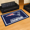 NFL - New England Patriots Super Bowl LIII Champions 5ft. x 8 ft. Plush Area Rug