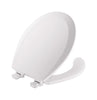 Bemis Round White Molded Wood Toilet Seat